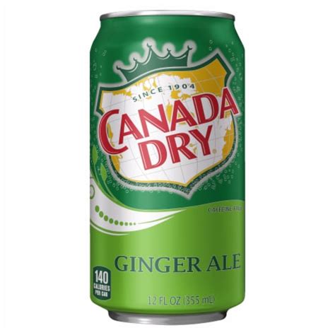 Canada Dry Ginger Ale Soda Cans 6 Pk 12 Fl Oz Bakers