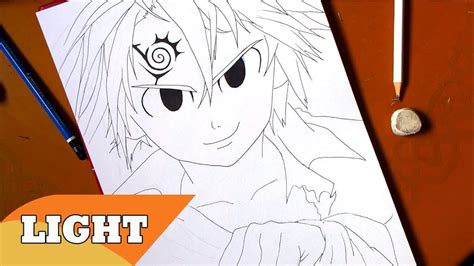 You are a demon, a god and a human after the ceremony the kingdom was attacked by demons meliodas, merlin, diane, and a few nights fight the demons but they en. Quick Sketch Meliodas From Nanatsu no Taizai (Sketch ...
