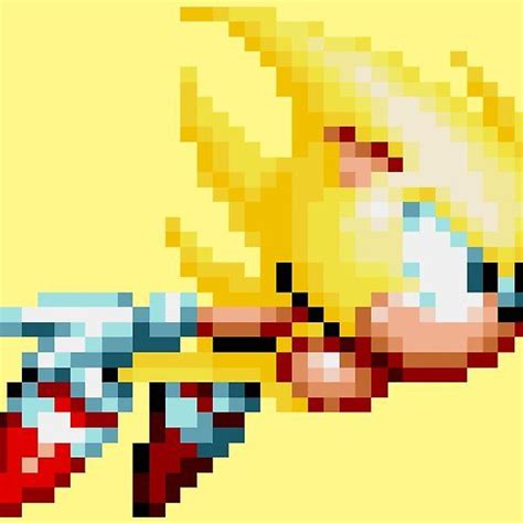 How To Draw Super Sonic The Hedgehog Sonic Mania Pixel Art Drawing Images