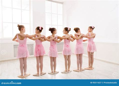 Little Girls Dancing Ballet In Studio Stock Image Image Of Education