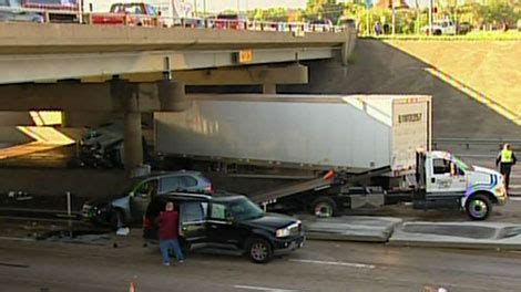 Dallas Truck Accident Tractor Trailer Overturns On Lbj Freeway Truck Accident Lawyer News
