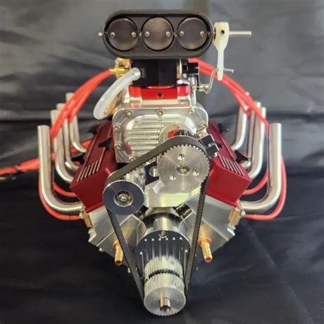 14 Scale V8 Supercharged Nitro Powered Working Engine 485000 Picclick