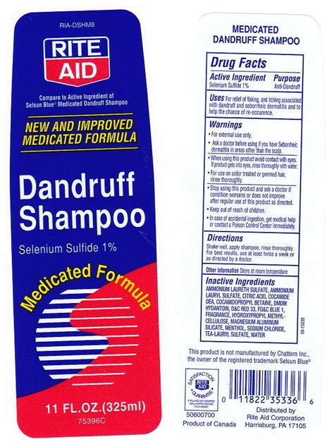 Rite Aid Medicated Dandruff Shampoo Rite Aid Corporation