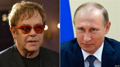 Putin Offers To Meet Elton John After Gay Rights Call Kremlin Bbc News