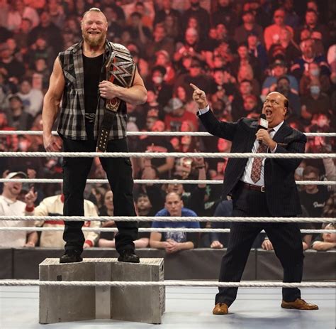 Report Brock Lesnar And Paul Heyman Backstage Plans On The Road To