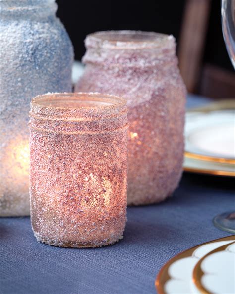 Diy Candle Holders How To Make Sparkly Votives