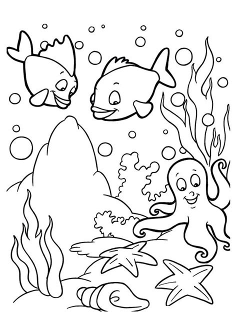 Cute Sea Animal Coloring Pages At Getdrawings Free Download
