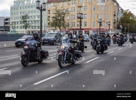 Berlin Germany 10th Sep 2022 Members Of Outlaw Motorcycle Clubs