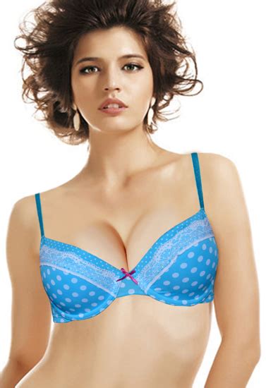 When grown outdoors, polka dot plants like a spot with some shade. Wunderlove Light Blue Polka Dot Print Padded Wired Bra