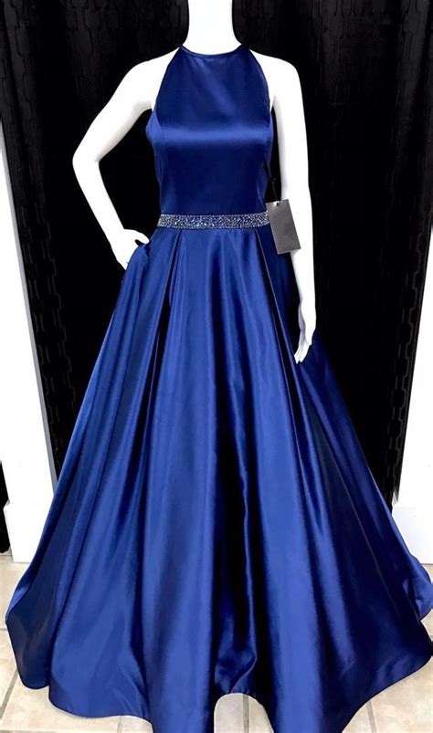 Navy Blue Prom Dress On Luulla
