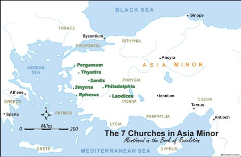 The Seven Churches Of Asia Bible History Online