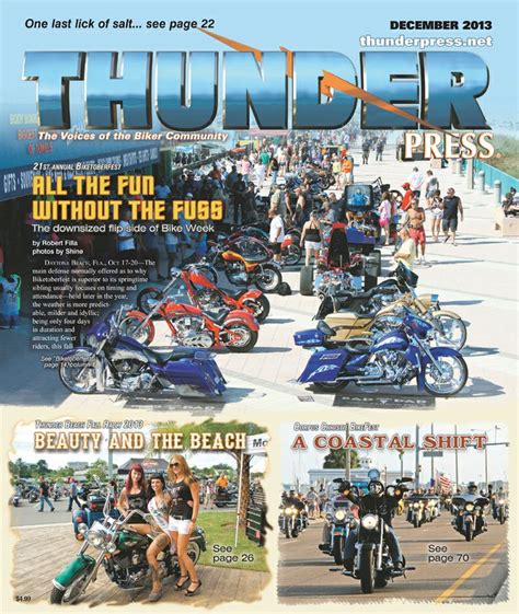 December 2013 Thunder Press Magazine Cover Thunder Magazine Cover