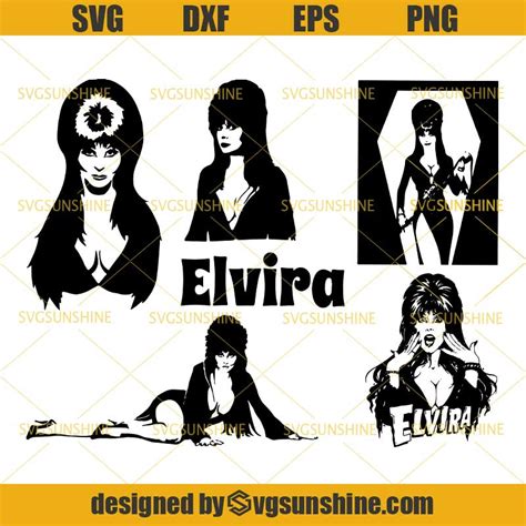 Elvira Svg Bundle Elvira Svg Png Dxf Eps Halloween Svg Sunshine