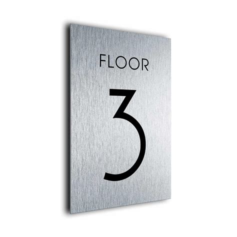 Building Floor Number Sign Signs Building Signs Wayfinding