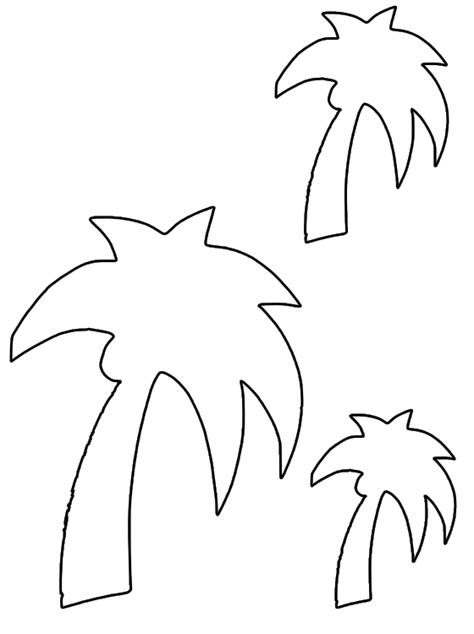Palm Tree Stencil Printable