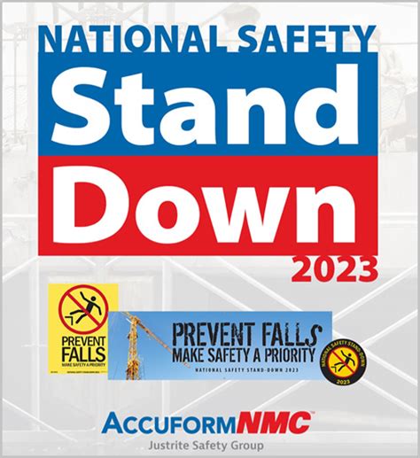 2023 National Safety Stand Down To Prevent Falls In Construction