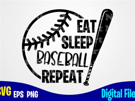 Eat Sleep Baseball Repeat Believe And Achieve Baseball Svg Sports