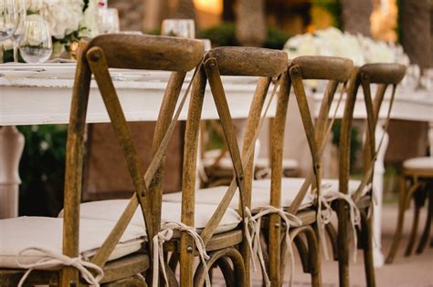 The rental fee for a simple folding chair can be as little as $1.25, but what if. Cross Back Wood Chairs - Party and Wedding Rentals for ...