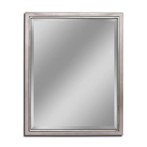 If your walls are one solid color, they could handle a mirror with a. Deco Mirror 24 in. W x 30 in. H Classic Metal Framed Wall ...