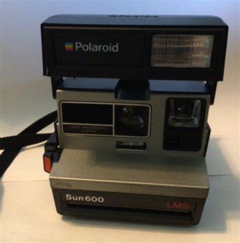 Vintage Polaroid Camera Sun 600 Lms Instant With Strap Tested Works Ebay