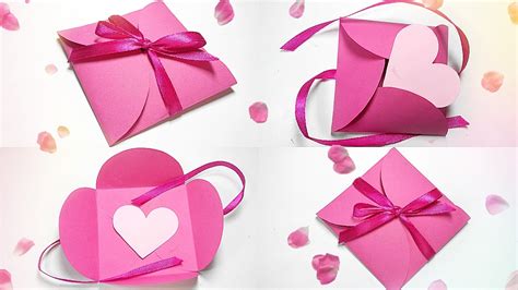 Diy box with a felt heart (via facilysencillo). Paper gift box love diy tutorial making easy ideas ...