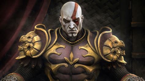 X Kratos Throne God Of War P Hd K Wallpapers Images