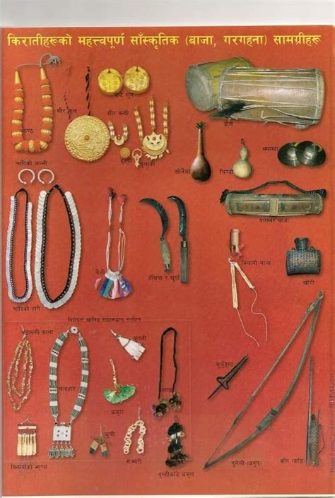 kirat rai tribe ornaments folk instruments and ritual items neck pieces jewelry nepali