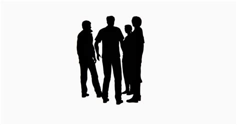 Group Of People Silhouette At Getdrawings Free Download