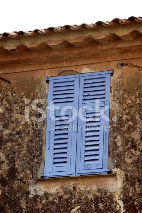 Blue Shutters Window Provence France Stock Photo Royalty Free