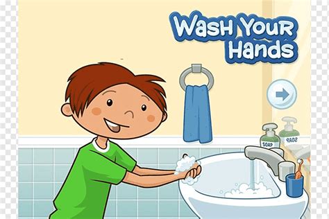 Hygiene Child Hand Washing Cleanliness Child Child Text Hand Png