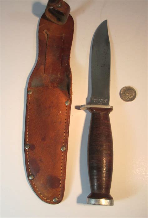 Vintage 1950s Schrade Walden H 15 Hunting Knife Survival Etsy
