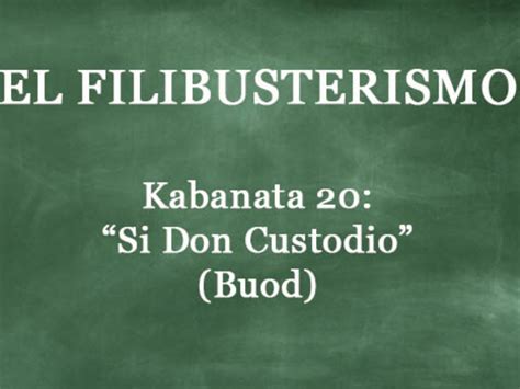 Buod El Filibusterismo Kabanata 20