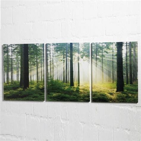 A Glimpse Through The Trees 3 Panel Canvas Wall Art Canvas Wall Art