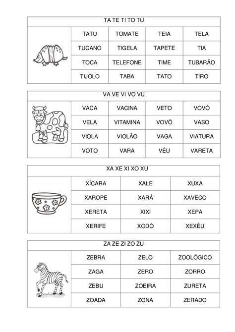 Banco De Palavras Para Imprimir