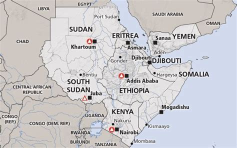 Horn Of Africa Somalia Ethiopia Kenya