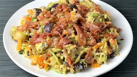 Broccoli Slaw And Pancetta Breakfast Scramble Recipe Whole30