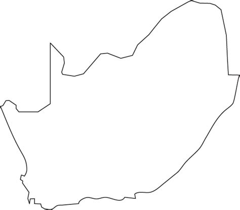 Blank Map South Africa
