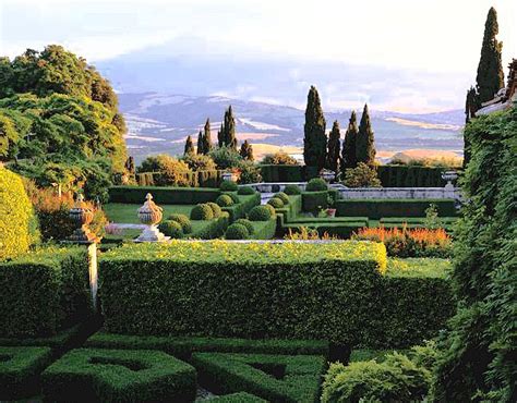 Villa La Foce And Its Gardens In The Val Dorcia Of Tuscany