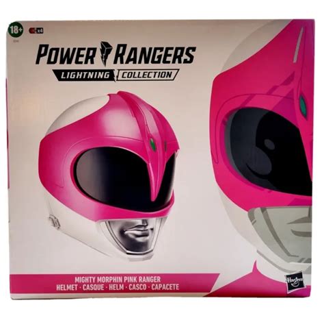 Mighty Morphin Power Rangers Pink Ranger Helmet Adjustable With Stand