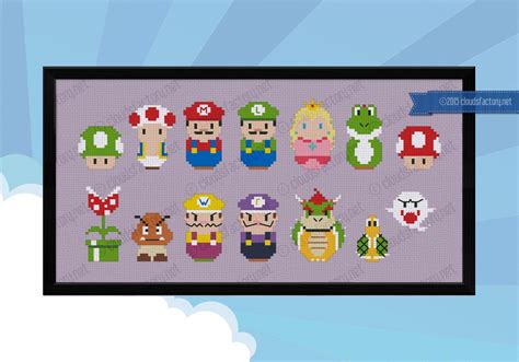 Super Mario Cross Stitch Pattern Digital Cross Stitch Pattern