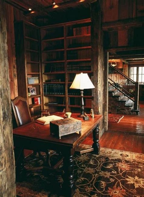38 The Top Home Library Design Ideas With Rustic Style Page 9 Of 40