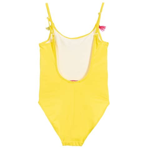 Selini Action Girls Yellow Tassel Swimsuit Childrensalon Outlet
