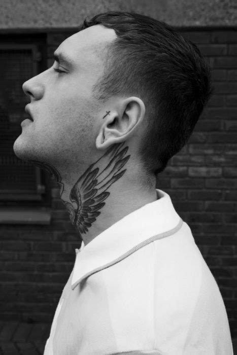 Eagle Wings Mens Neck Tattoo Neck Tattoos For Men