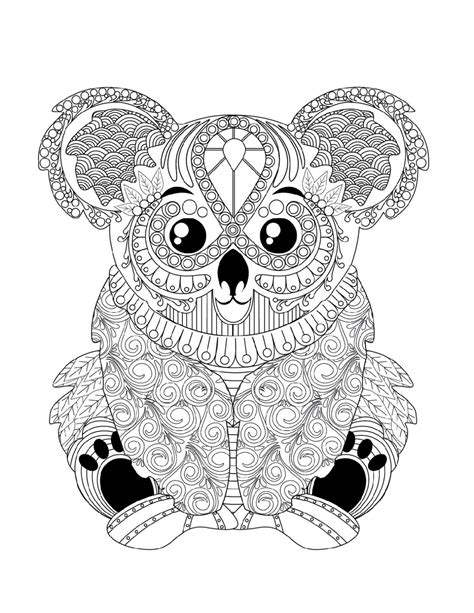 Free And Printable Koala Coloring Pages 101 Coloring