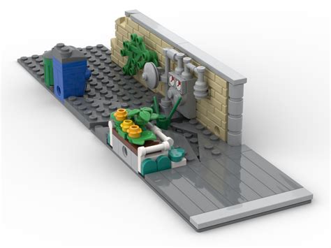 Lego Moc Modular Alleyway By Snugglepanda Rebrickable Build With Lego