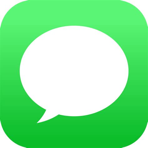 Apple's text messaging app is called messages, and it's built into every ios device and every mac. File:IMessage logo.svg - Wikimedia Commons