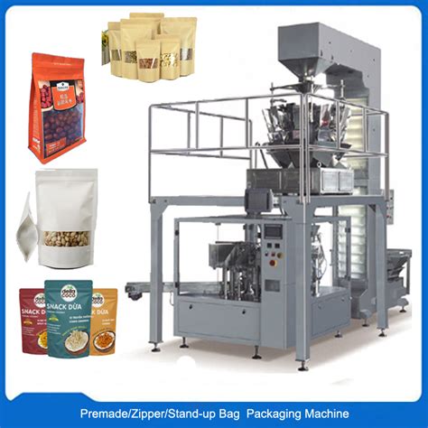Automatic Rotary Premade Bag Stand Up Pouch Doypack Zipper Bag Packing Machine China Doypack