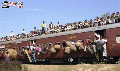 Overload Train Funny India More Funny Indian Pictures