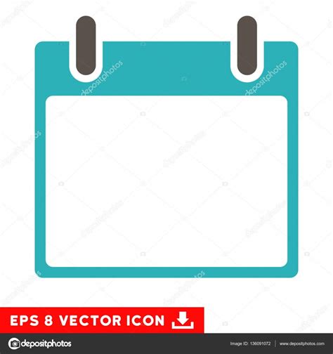 Empty Calendar Leaf Vector Eps Icon — Stock Vector © Ahasoft 136091072