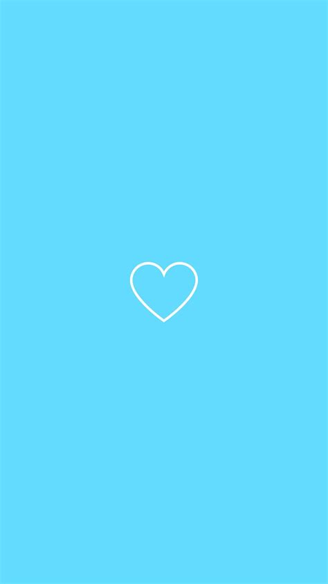 Highlights Instagram Blue Azul Baby Blue Wallpaper Heart Iphone